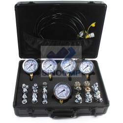 5 Gauge 24 Couplings Hydraulic Pressure Test Kit Quick Connector for CAT Komatsu