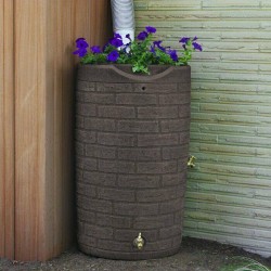 50 Gallon Rain Barrel Water Outdoor Garden Yard Lawn Collector Storage Container