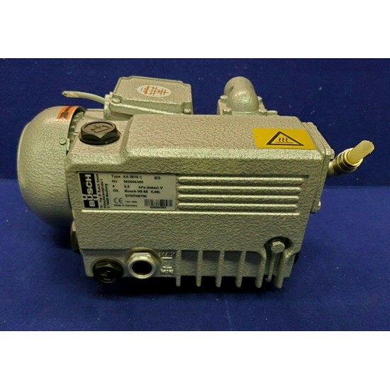 Busch R 5 KA 0010 C Izo Rotary Vane Vacuum Pump 1/2hp 3ph 200-480v 2.1/1.2 Amps