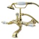 Kingston Brass CC545T2 Vintage Wall Mount Clawfoot Tub Filler With Hand Shower