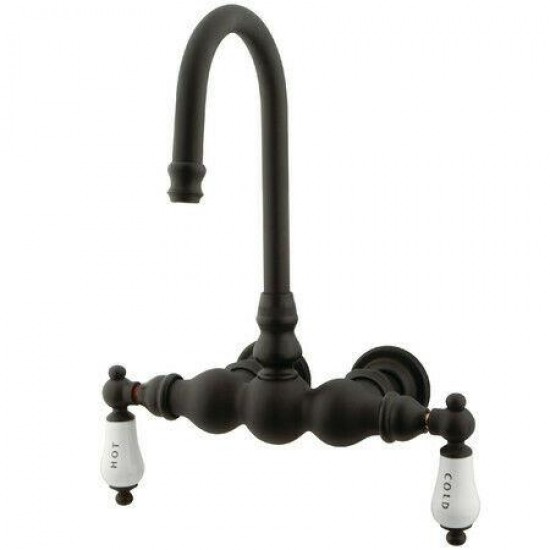 Kingston Brass Vintage Wall Mount Clawfoot Tub Faucet