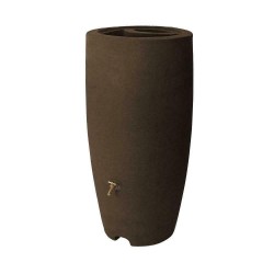 80 Gal. Brownstone Rain Barrel Storage Catcher with Spigot Water Container Bin