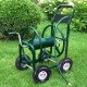 Garden Water Hose Reel Cart Yard Planting Waterpipe Storage Holder Portable