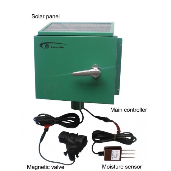 4-zone Moisture Sensor Based Solar Powered Water Timer Irrigation Controller