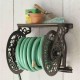 Liberty Garden 125 Foot Steel Decorative Garden Hose Wall Mounted Reel (3 Pack)