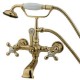 Kingston Brass Wall Mount Clawfoot Tub Filler With Hand Shower CC557T2