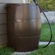 FCMP Outdoor 45-Gallon BPA Free Home Rain Water Catcher Barrel, Brown (4 Pack)