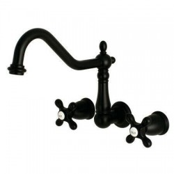 KINGSTON BRASS KS1020AX KS1020AX 2-Handle Wall Mount Roman Tub Faucet