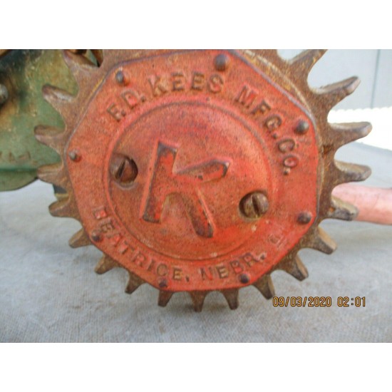 F D Kees Model X A 1 Cast Iron Walking Traveling Sprinkler