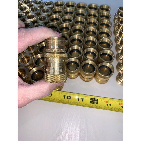 96 QTY! -BULK LOT- Dramm 22729 Heavy-Duty Quick Disconnect Brass 741C/743C -NEW