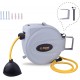 Retractable Hose Reel 100 ft x 1/2” - Brass Fittings, Super Heavy Duty, 3 Layer