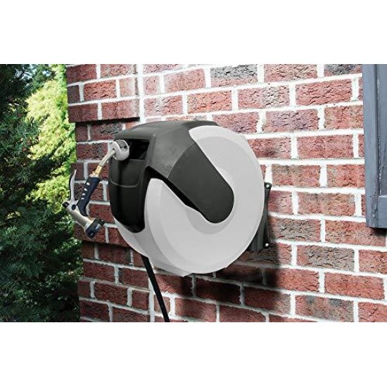 AMES 2416500 NeverLeak AutoWinder Retractable Wall Mount Hose Reel