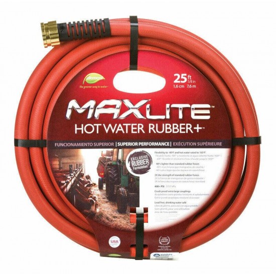 Element  5/8 in. Dia. Industrial  Red  Hose