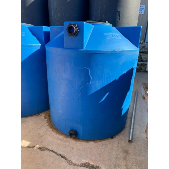 EMERGENCY WATER STORAGE 300 Gallon Water Tank - Valor Plastics - BLUE