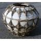 XL Antique Storage Pot Barrel Planter  Geometric Bamboo Decorative Netting