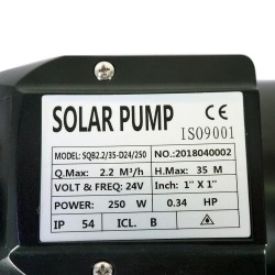 12V Solar Deep Well Water Pump Submersible for Livestock Watering Cabin