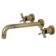 KINGSTON BRASS KS8023ZX KS8023ZX Millennium 2-Handle Wall Mount Roman Tub