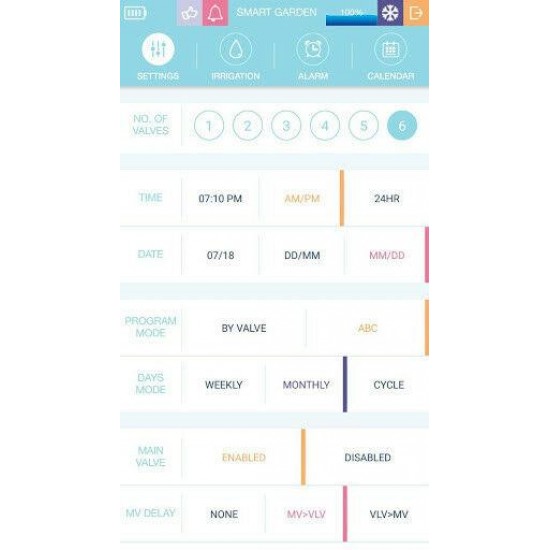 Netafim Smartgarden BT Auto Hub App Water Irrigation Controller up to 6 Solenoid