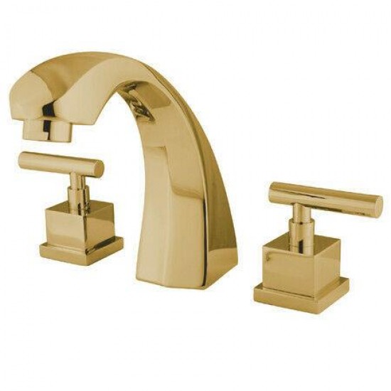 Kingston Brass Claremont Polished Brass Roman Tub Filler Faucet KS4362CQL