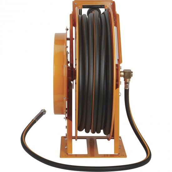 Bannon Heavy-Duty Steel Hose Reel with 3/4in. Dia. x 100ft.L Hose