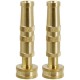 20X(Heavy-Duty Brass Adjustable Twist Hose Nozzle 2 Pack Garden Wate