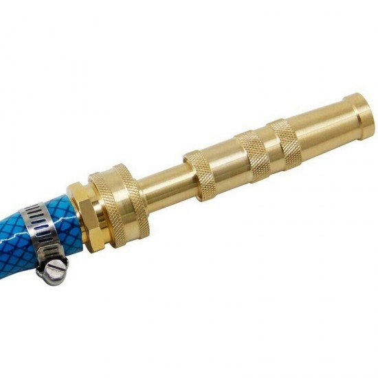 20X(Heavy-Duty Brass Adjustable Twist Hose Nozzle 2 Pack Garden Wate