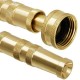 20X(Heavy-Duty Brass Adjustable Twist Hose Nozzle 2 Pack Garden Wate