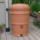 Fast Furnishings 45-Gallon Plastic Rain Barrel with Flexi-Fit Rain Gutter Div...