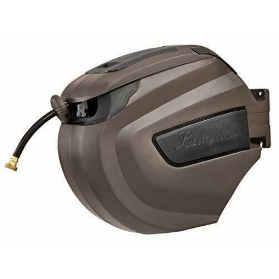 518, 100-Feet Retractable Hose Reel, 100 feet, Bronze 100 Feet