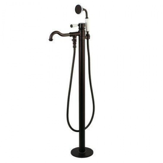 KINGSTON BRASS KS7135DPL KS7135DPL Freestanding Roman Tub Filler with Hand