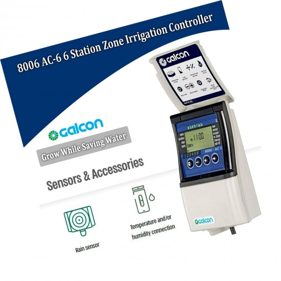 Galcon 8006 AC 6 Station Indoor Irrigation Controller