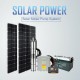 DC 24v Deep Well Submersible Water Pump off Grid System Kit 200w Solar Panel