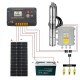 DC 24v Deep Well Submersible Water Pump off Grid System Kit 200w Solar Panel