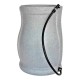 FCMP Outdoor Water Irrigation 45 Gallons Catalina Rain Barrel, Granite (2 Pack)