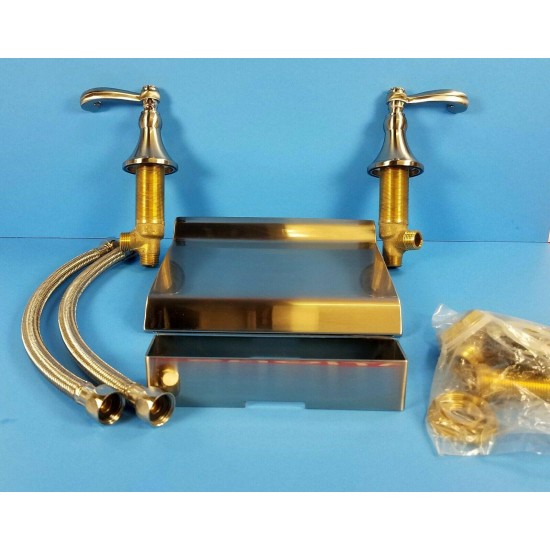 HT-815H-SS  Waterfall Roman Tub Filler  NEW OPEN BOX  8''x 7'' (BN)