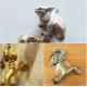 3x Tap Faucet Garden Sink Basin Rabbit Spigot Figurine Vintage Water Home Decor