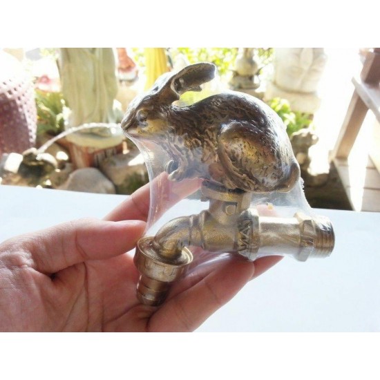 3x Tap Faucet Garden Sink Basin Rabbit Spigot Figurine Vintage Water Home Decor