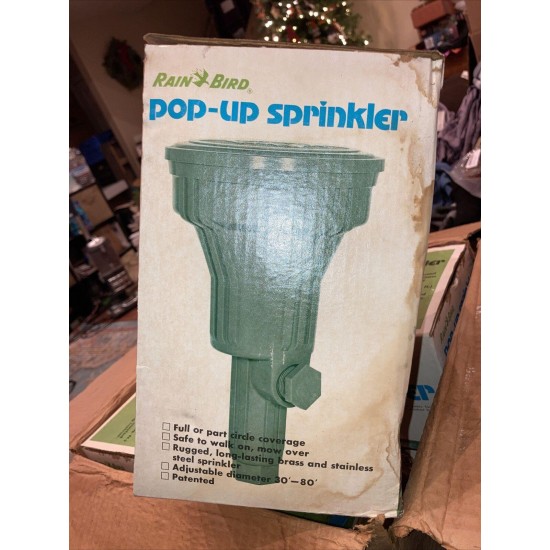 5 X Rain Bird Pop Up Sprinkler 15111A 1974 Made In USA 4 In Box 1 W/O Box