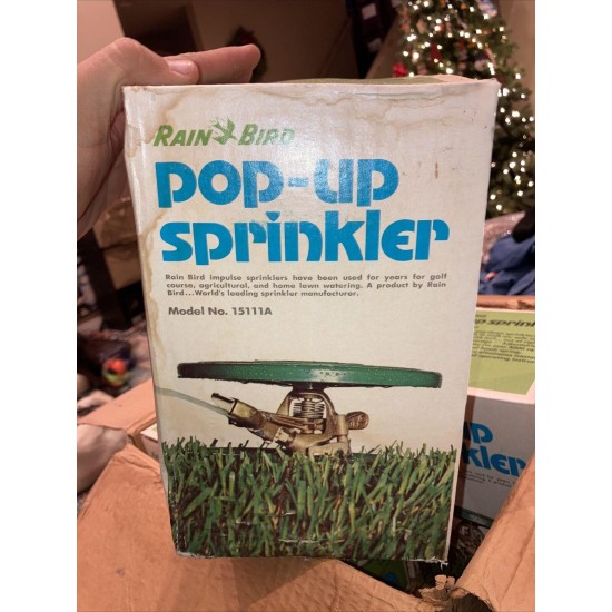 5 X Rain Bird Pop Up Sprinkler 15111A 1974 Made In USA 4 In Box 1 W/O Box