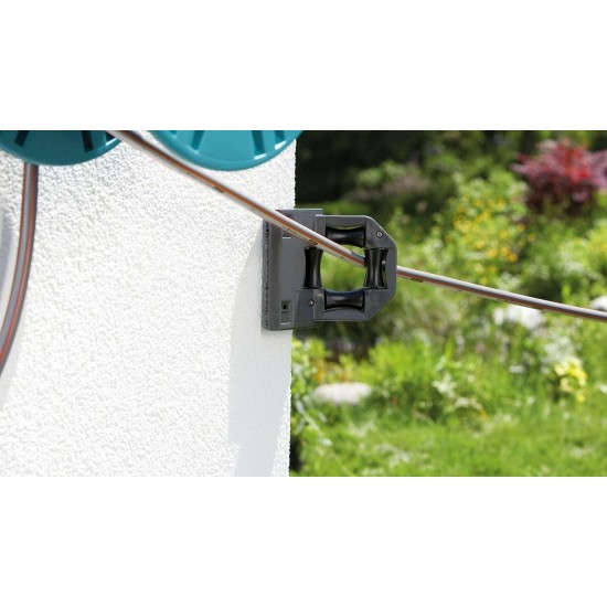 GARDENA Retractable Battery Operated Hose Reel 115-feet With Convenient Guide