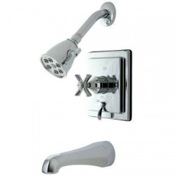 Kingston Brass Millennium Tub and Shower Faucet Vb865 Finish Polished Chrome