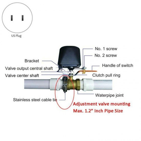 20X(for Tuya Smart WiFi Control Water Valve Gas Valve Compatible