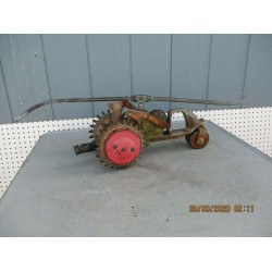 Vintage Cast Iron National Walking Lawn Sprinkler Tractor Model A5 Working Cond