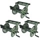 Liberty Garden Wall Mounted Heavy Aluminum Hanging Hose Reel w/ Guide (3 Pack)