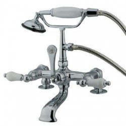 Kingston Brass Deck Mount Clawfoot Tub Filler With Hand Shower CC206T1