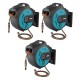 Gardena 82 Foot Wall Mounted Retractable Swivel Garden Hose Reel Box (3 Pack)