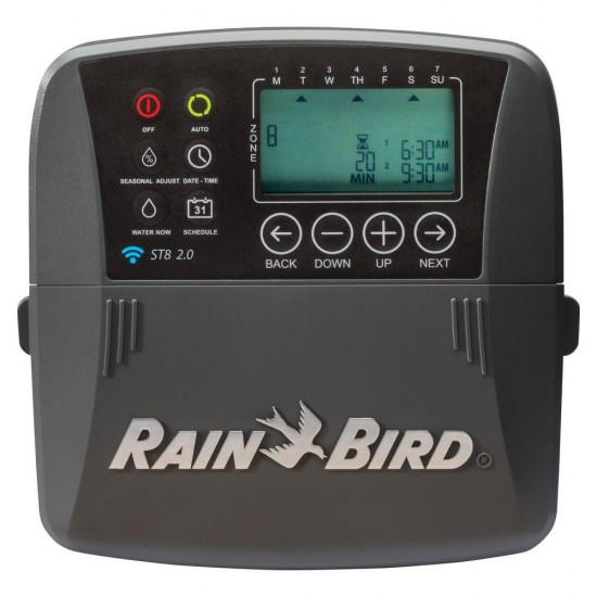 Rain Bird 8 Zone Smart Home Sprinkler Watering Irrigation Controller Wi-fi Timer