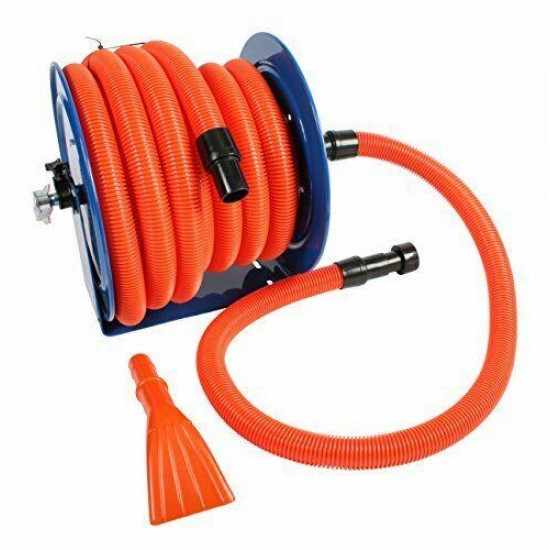 Industrial Hose Reel and 50 Ft. Hose for Shop Vacuums