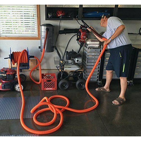 Industrial Hose Reel and 50 Ft. Hose for Shop Vacuums