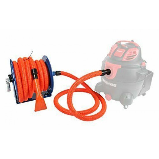 Industrial Hose Reel and 50 Ft. Hose for Shop Vacuums